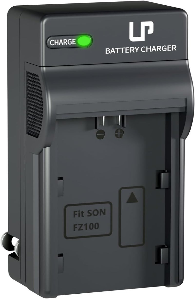 L & P NP-FZ100 Battery Charger, Charger with LED Lights Display, Compatible with Sony A9 A9R A9S A9II A7C A7CII A7SIII A7III A7RIII A7RIV A7IV A6600 A6700 ZV-E1 Cameras, Battery Charger for Sony np-fz100 - Image 1